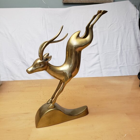 Other - Vintage Mid Century Mod Brass Gazelle